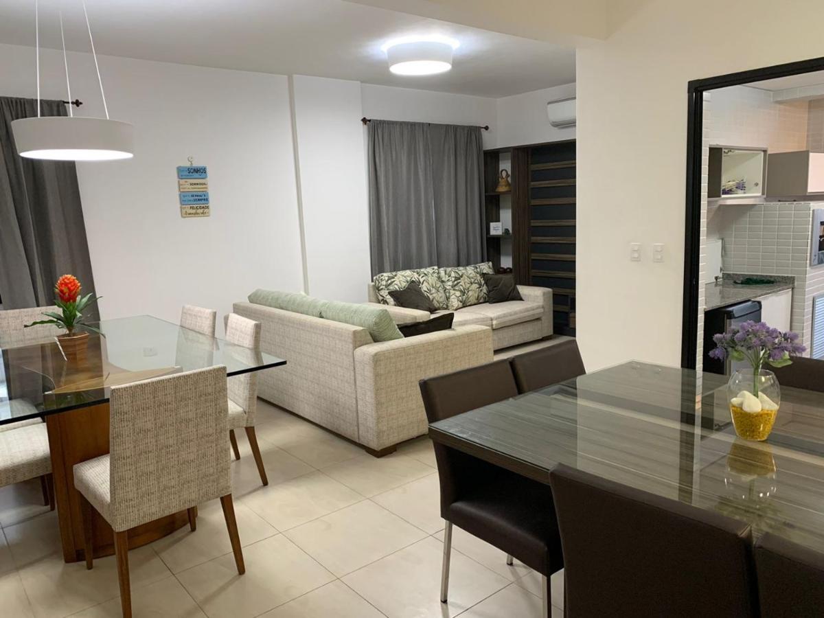 Flat em Pitangueiras - sacada gourmet, 3 dorms, limpeza diária e serv de praia Guarujá Exterior foto
