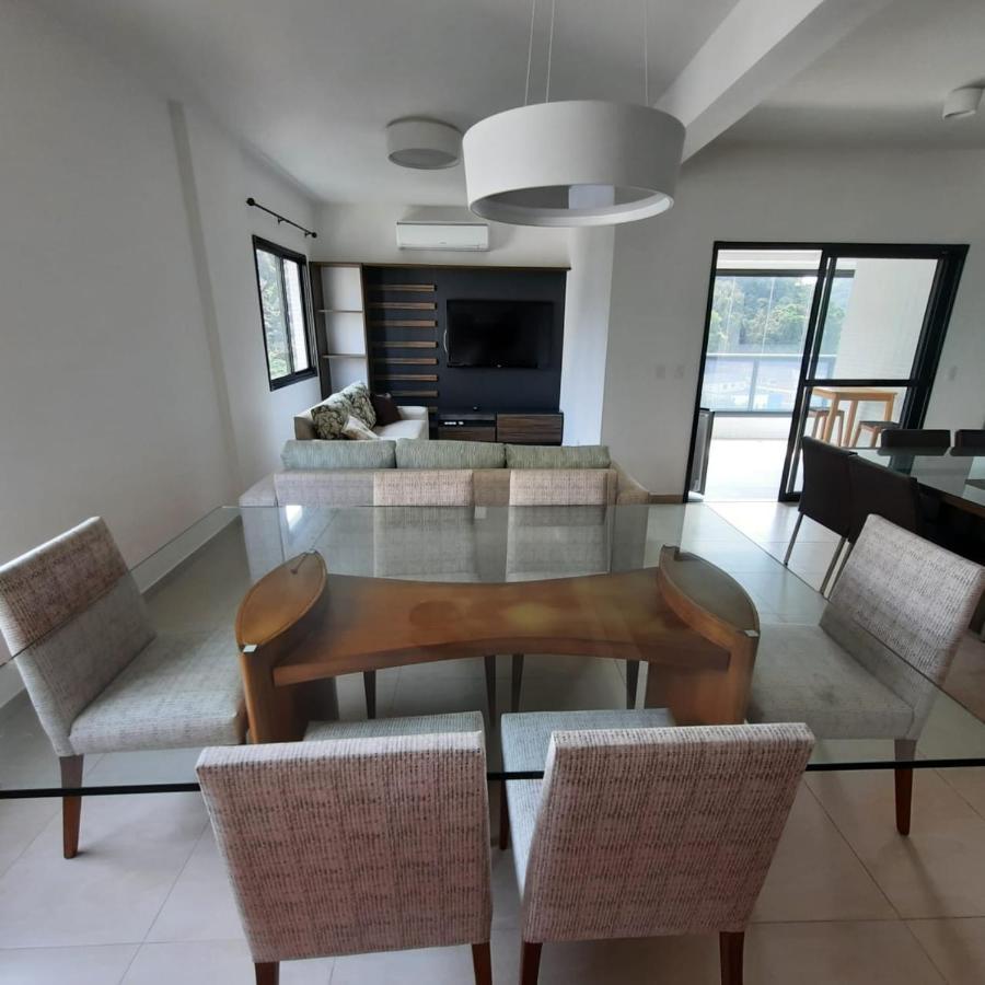 Flat em Pitangueiras - sacada gourmet, 3 dorms, limpeza diária e serv de praia Guarujá Exterior foto